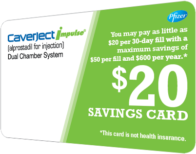 You're Eligible For The Caverject Impulse Savings Card - Prostaglandin E1 (506x319), Png Download