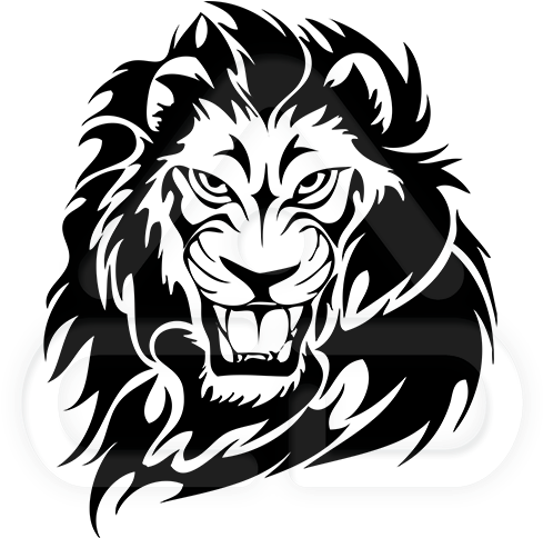 Tattoo Of Lion Head (500x500), Png Download