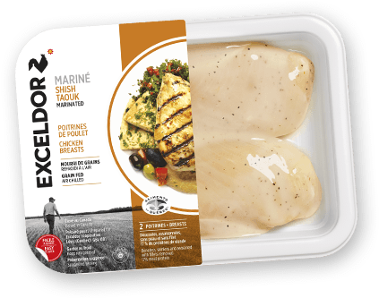 Shish Taouk-marinated Boneless Chicken Breasts - Exceldor (450x375), Png Download