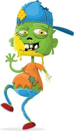 Me, The Zombie - Zombie (440x464), Png Download