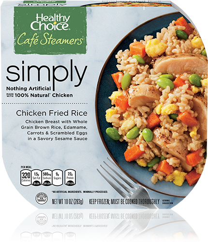 Healthy Choice - Café Steamers - Simply - Chicken Fried - Healthy Choice Cafe Steamers Simply Chicken Fried Rice (500x500), Png Download