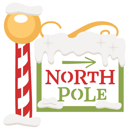 The North Pole Sign Svg Scrapbook Cut File Cute Clipart - Cricut (432x432), Png Download