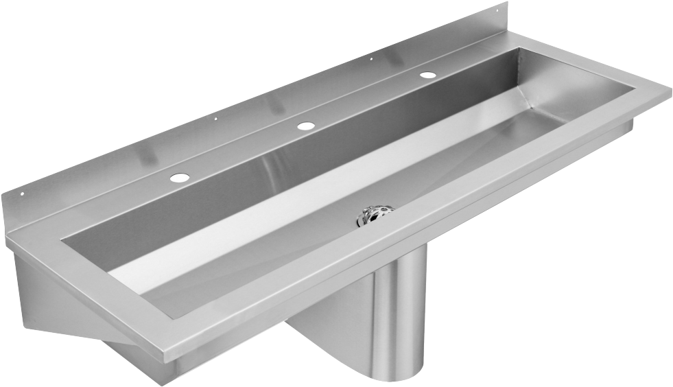 Sanx180 Wall Mounted Wash Trough With Tap Ledge - Franke Sissons Saturn Washtrough 1800mm (1000x1000), Png Download