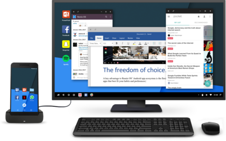 Remix Os Anuncia Su Versión Móvil Para Convertir Tu - Use Android Smartphone As Pc (450x281), Png Download