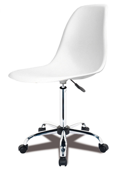 Silla De Escritorio Y Oficina Elevable Con Base Cromada - Sillas De Escritorios Png (600x600), Png Download