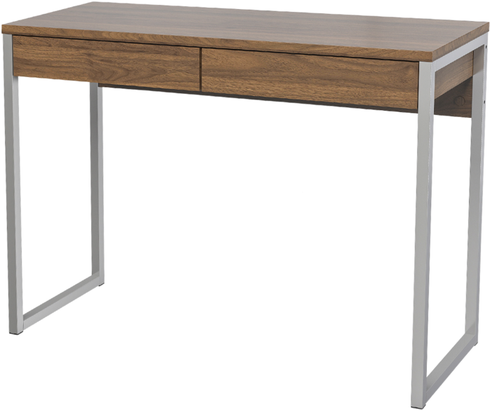 Freder Escritorio De Madera Y Acero - Tvilum Walker Natural Finish Mdf 2-drawer Desk (1024x1024), Png Download