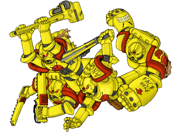 Angry Marines Assault - Warhammer 40k Angry Marines (707x547), Png Download