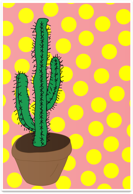 Poster Cactus De Martha Portella Caldas Maximianona - Hedgehog Cactus (800x800), Png Download