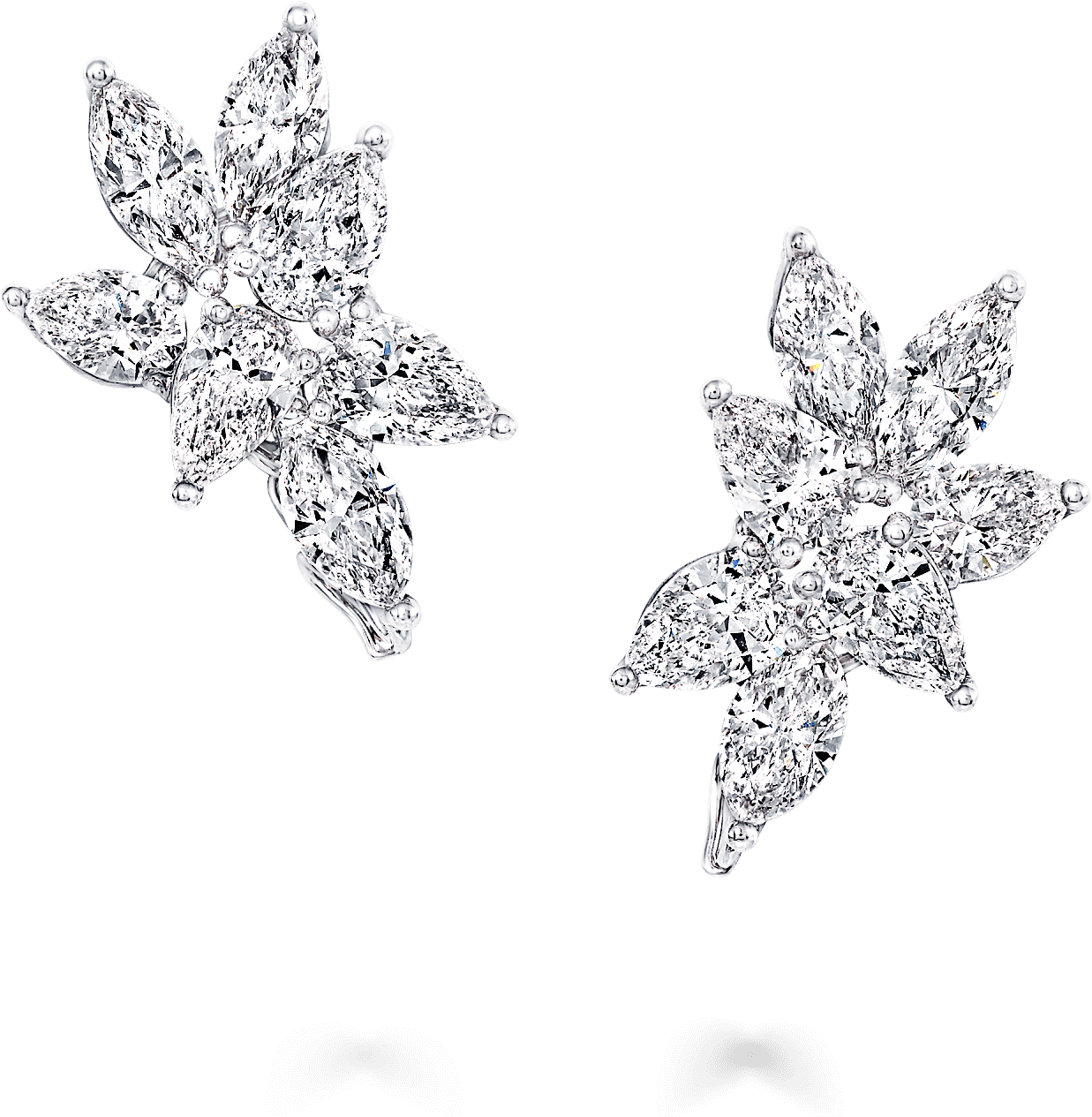 A Pair Of Classic Graff Multi-shape Diamond Stud Earrings - Earring (2000x2000), Png Download