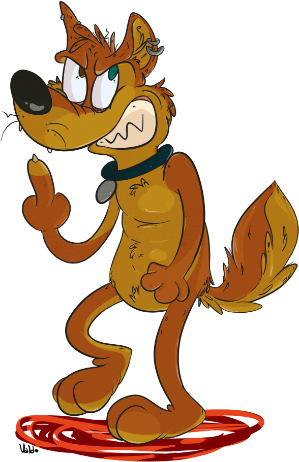 Dingo Cartoon Png - Dingo Cartoon (700x985), Png Download