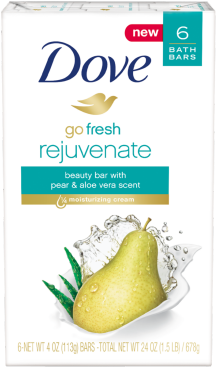 Dove Go Fresh Rejuvenate Beauty Bar - Dove Sensitive Bar Soap (459x460), Png Download
