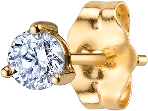 Diamond Stud - Earring (1800x1800), Png Download
