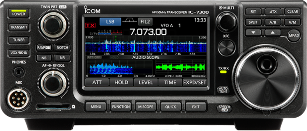 Icom Ic 7300 (620x266), Png Download