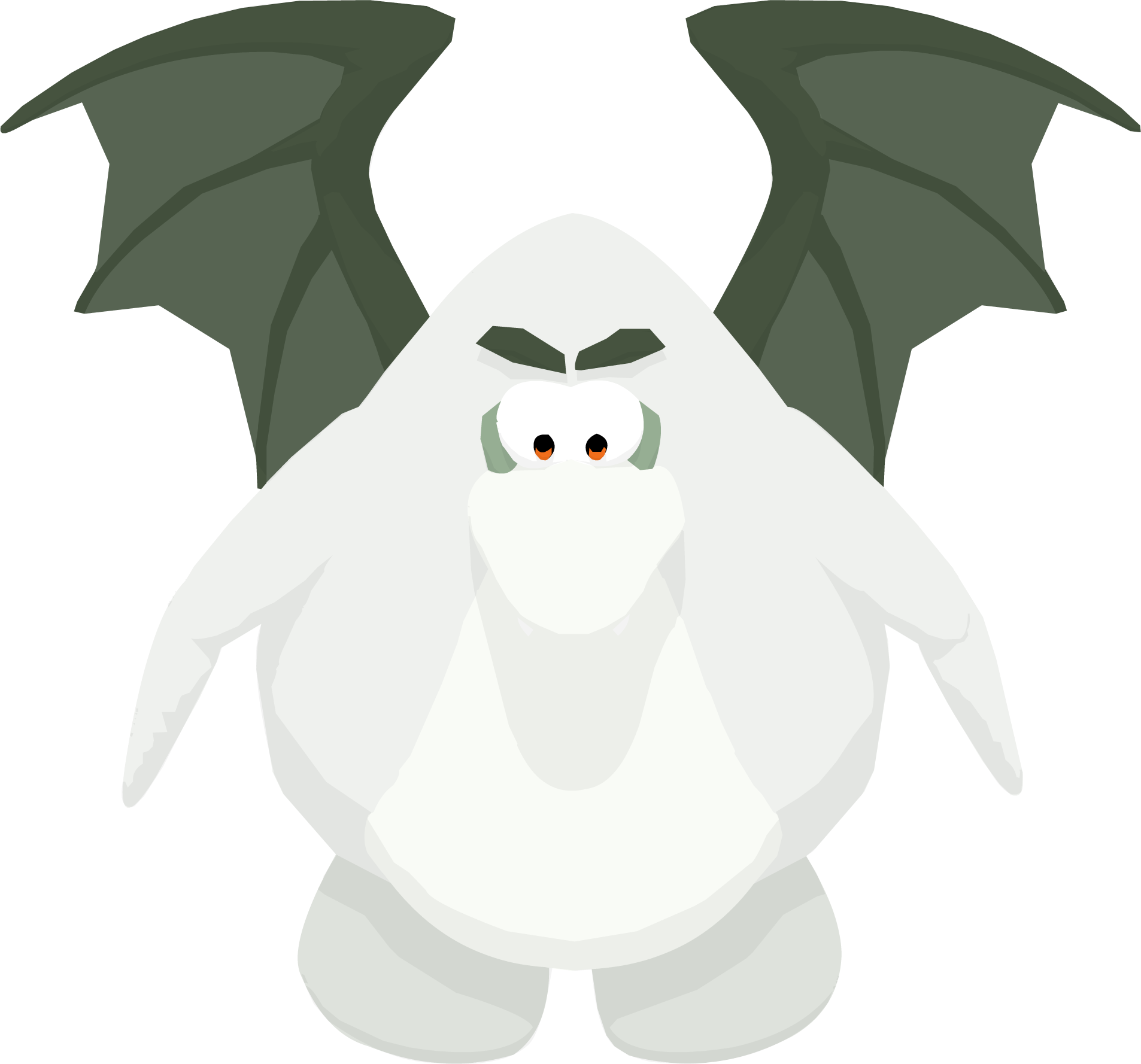 Dark Green Vampire 0 - Alas De Murcielago Club Penguin (1906x1778), Png Download