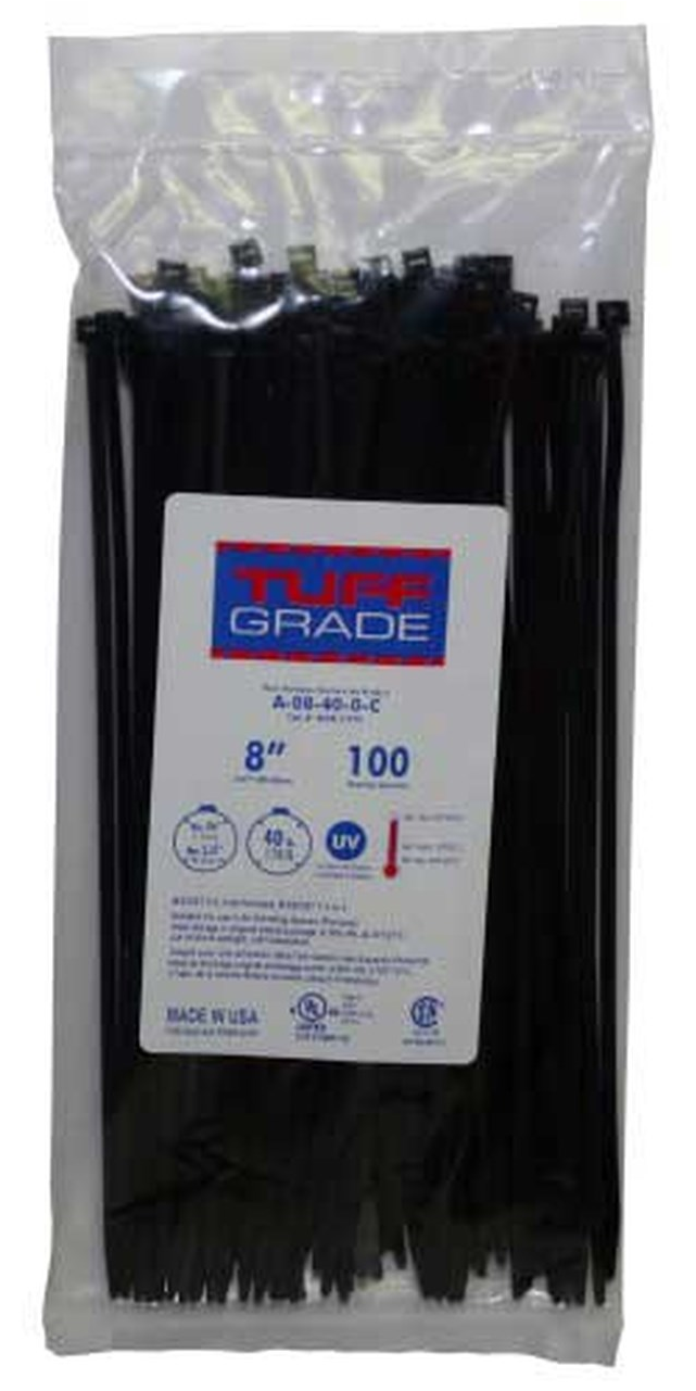 Cable Ties - 50 - Uv Black - 175 Lb - A 24 - Celsius (1280x1280), Png Download