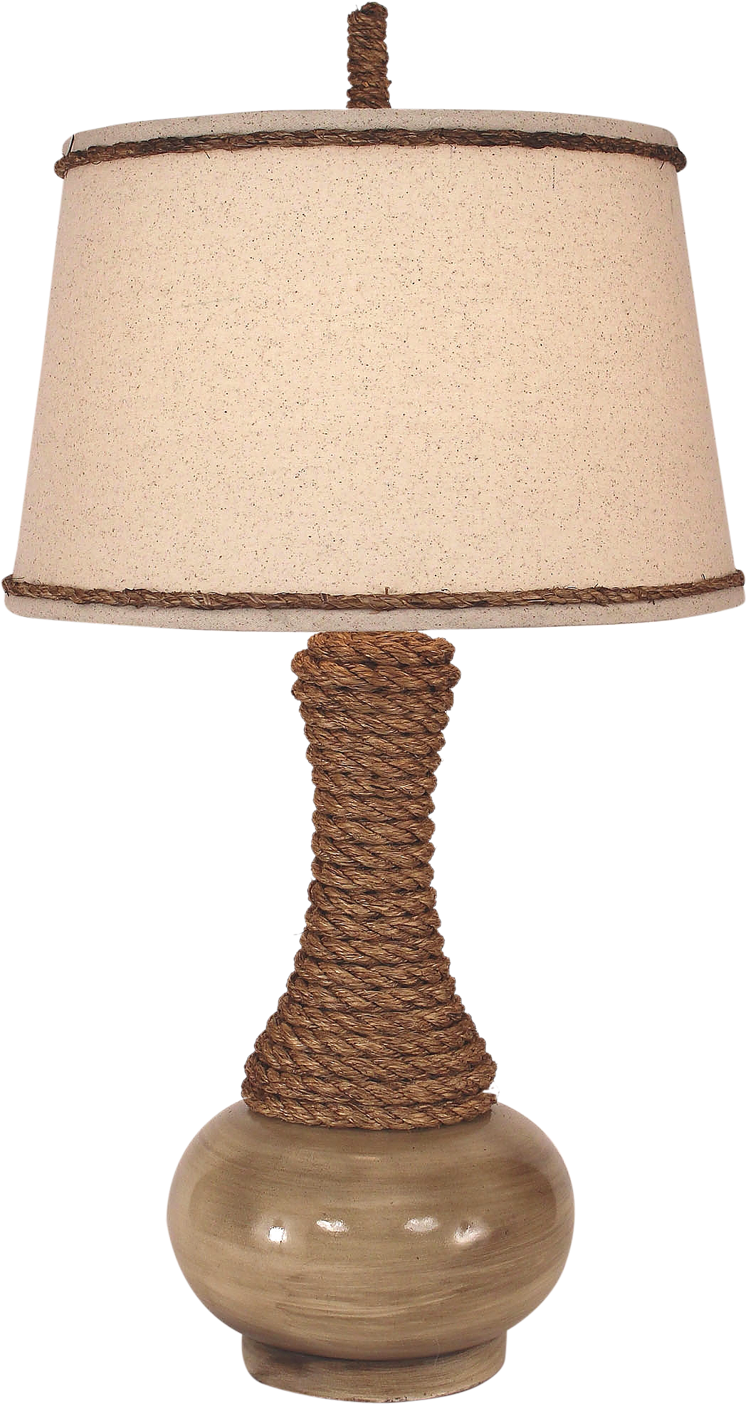 Cottage Glaze Aladdin Table Lamp W/ Rope - Lamp (1500x2100), Png Download