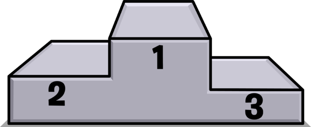 Winners Podium Sprite 001 - My Little Pony: Friendship Is Magic (640x262), Png Download