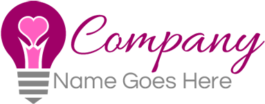 Heart In A Light Bulb Logo - Pregnant Woman Logo (400x400), Png Download