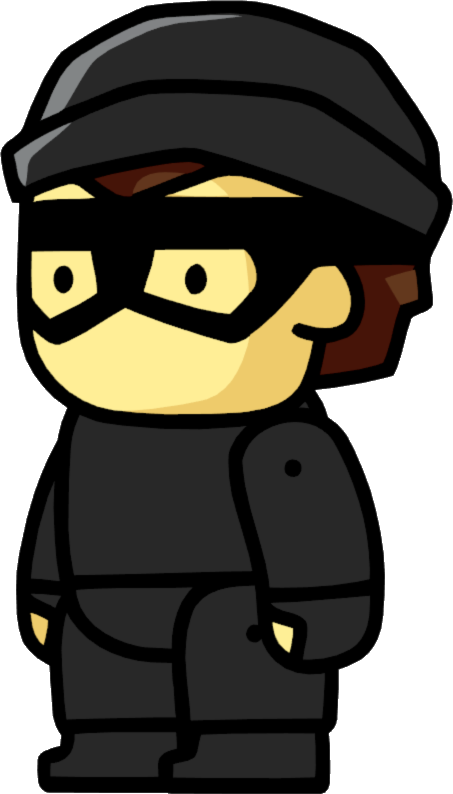 Cat Burglar - Thief Scribblenauts Png (453x794), Png Download