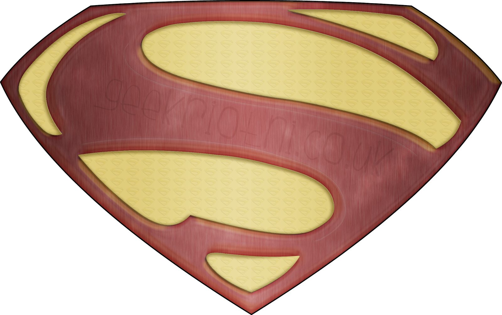 Shield Template - Nextinvitation Templates - Geekriotni - Superman Suit Custom (1600x1005), Png Download