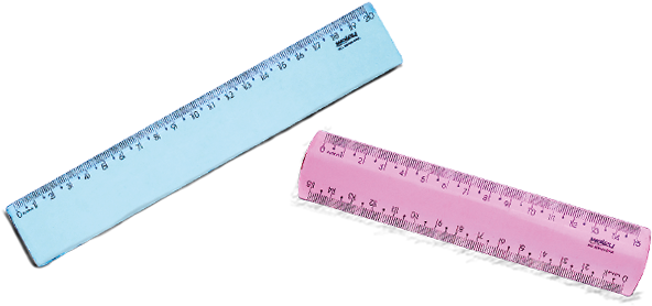 Tesouras E Réguas - Reguas Escolares (642x293), Png Download