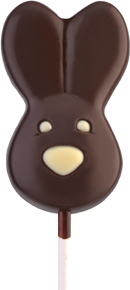 Lolly Head Of Rabbit - Chocolate (600x600), Png Download