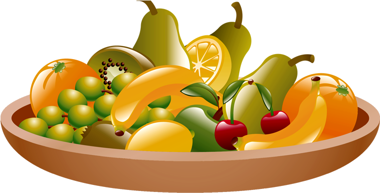 Bowl Of Fruits Clipart (750x394), Png Download