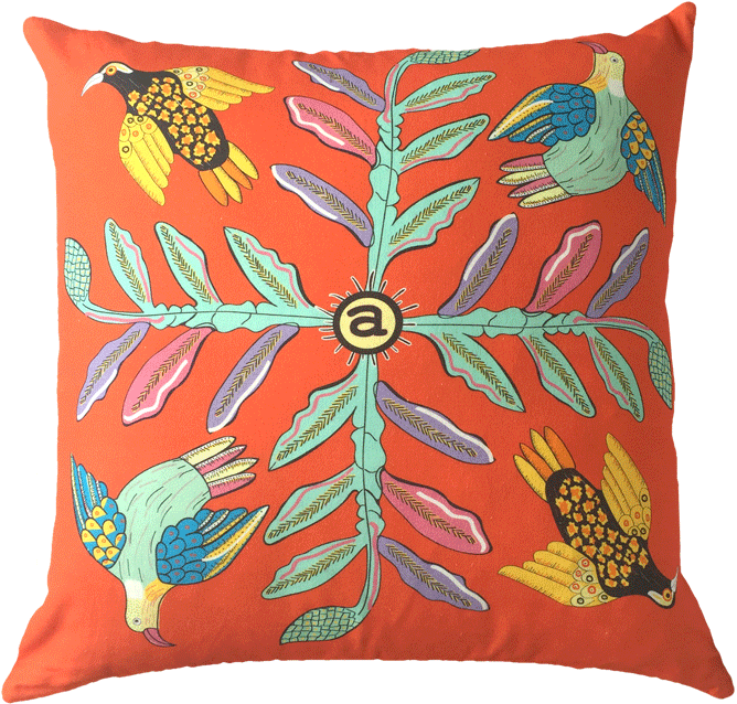 Cushion Png Transparent Image - Amara - Bird Crossing Cushion - 60x60cm (700x700), Png Download