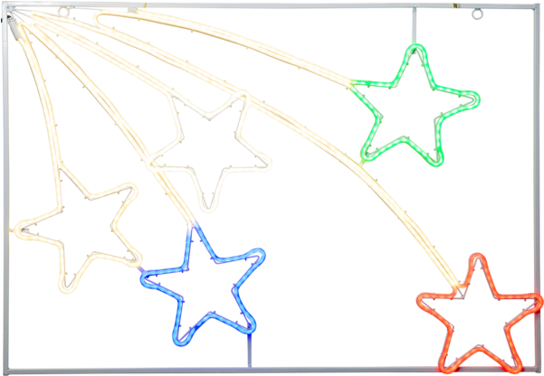 Silhouette Neoled - Led Stjerneklynge Silhuet Neoled (600x600), Png Download