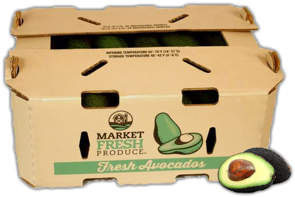 Avocados No Background With Shadow - Fresh Produce (614x430), Png Download