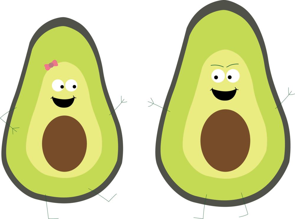 Avocados - Portable Network Graphics (1000x742), Png Download
