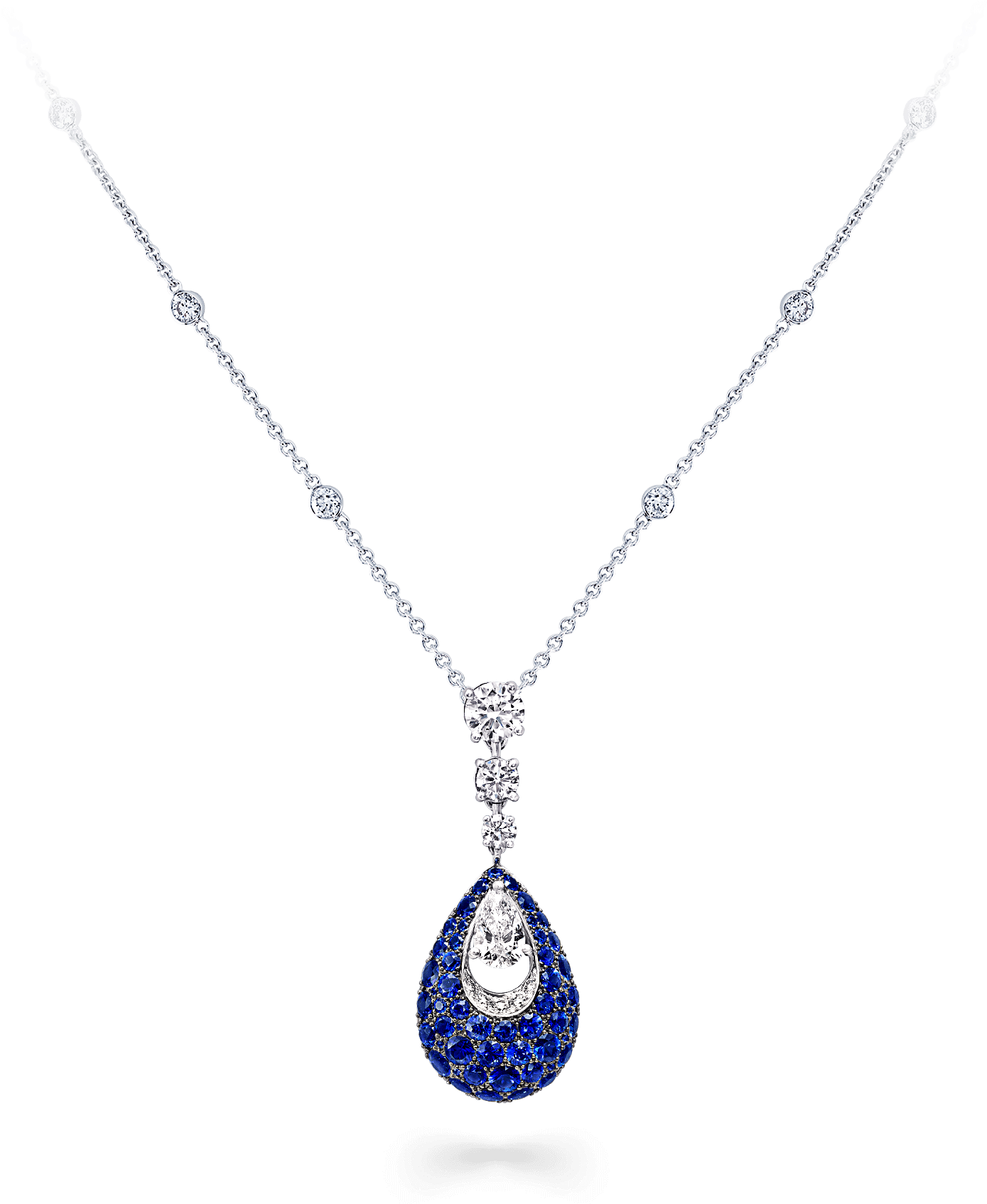 A Graff Bombé Pavilion Necklace Featuring A Pendant - Locket (2000x2000), Png Download
