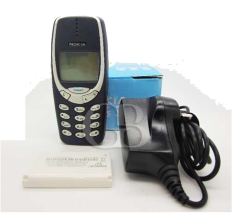 100% Original Product Nokia - Nokia 3310 Cellular Phone - Blue - Unlocked - Gsm (498x415), Png Download