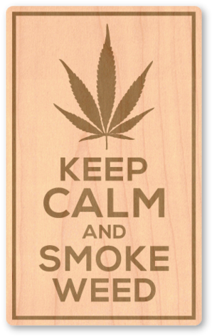 Maple Wood Sticker - Keep Calm (305x480), Png Download