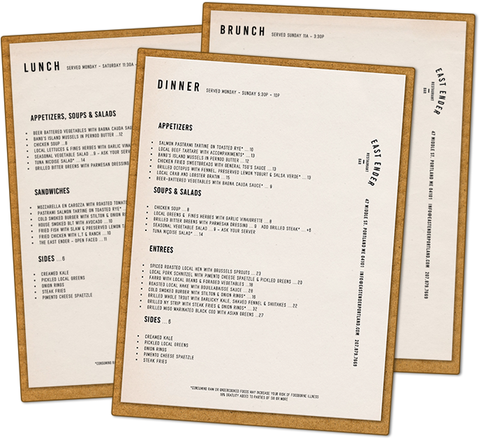 Menus - Bar Of Chocolate Portland Menu (686x629), Png Download