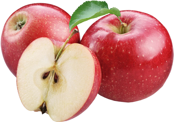 Apple Fruit White Background Hd (600x600), Png Download