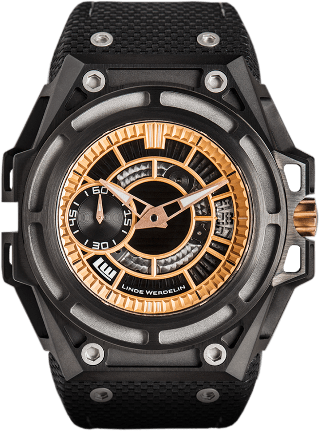 Linde Werdelin Spidolite Ii Black Gold Sltgg.ii.a (1052x1128), Png Download