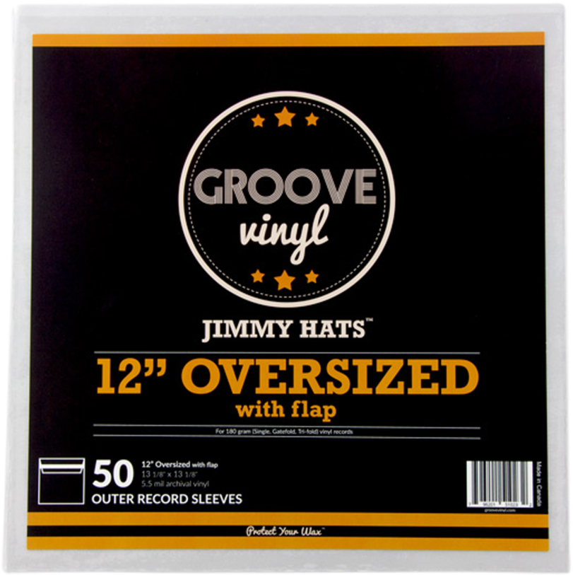12 Inch Oversized With Flap Premium Outer Record Sleeves - Groove Vinyl 12 Inch Outer Record Sleeves (100 Pack) (900x900), Png Download