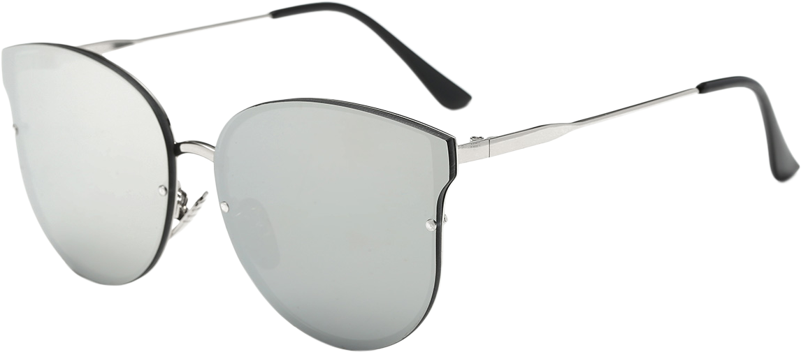 Contra Los Rayos Uv Mariposa Metálicas Espejadas Gafas - Oculos De Sol Borboleta (1200x1596), Png Download