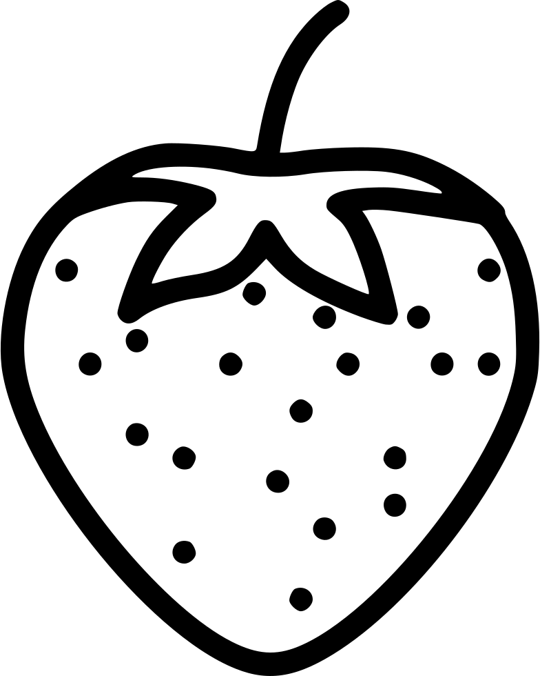 Strawberry Berry Plant Food - Rubber Stamping (784x980), Png Download