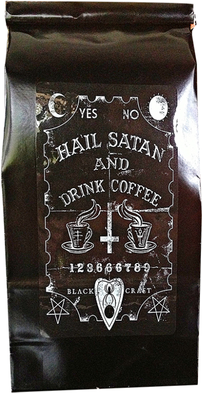 Hail Satan Drink Coffee - Tričko Pánské Black Craft - Hail Satan & Drink (431x800), Png Download