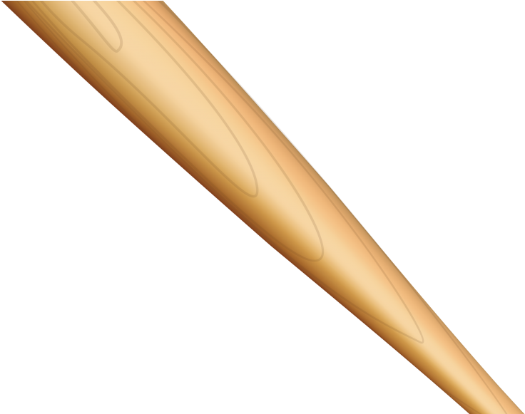 Baseball Bat - Wood (1140x580), Png Download