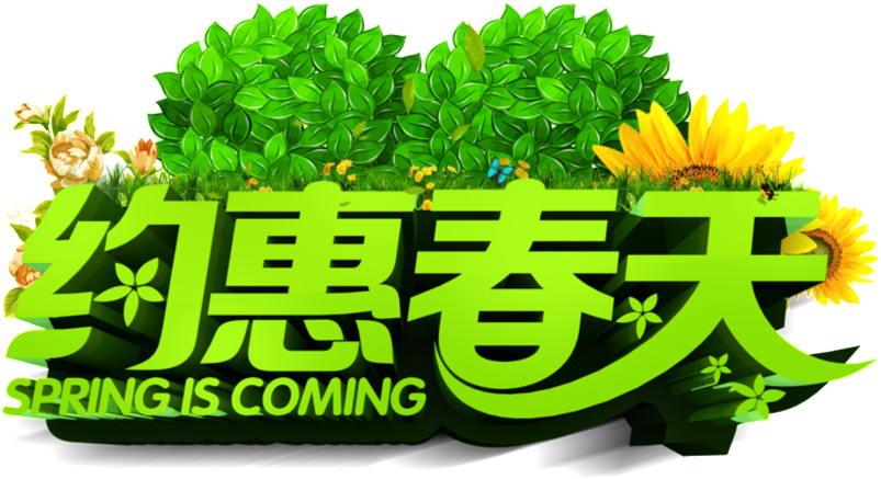 Hui Yi De La Fuente De Png De Promoción De Primavera - Poster (1024x922), Png Download