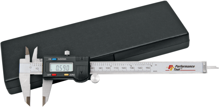 6 - Wilmar W80152 Performance Tool Digital Caliper (755x755), Png Download