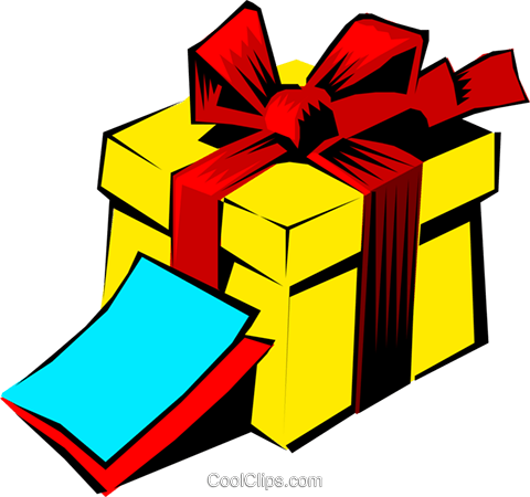 Presente Livre De Direitos Vetores Clip Art Ilustração - Clipart Geschenk (480x450), Png Download