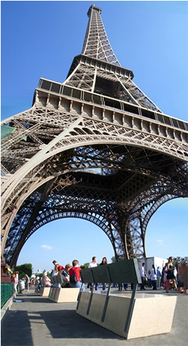 Zuera Banca Hormigón Gris De Aldayjover En Torre Eiffel - Eiffel Tower (768x500), Png Download