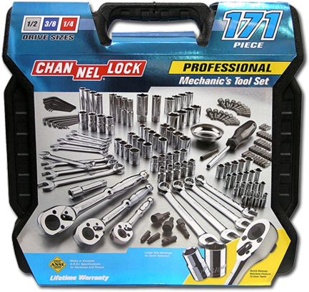 Channellock Mechanic 171 Piece Tool Set - Channellock 39053 Mechanics Tool Set 171-piece (450x450), Png Download