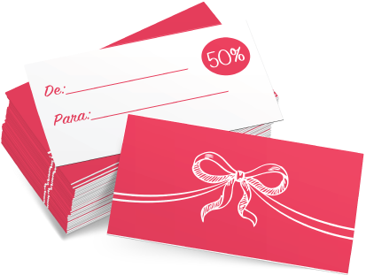Vale Presente Personalizado Como Exclusividdade - Cartão Vale Presente Personalizado (450x350), Png Download