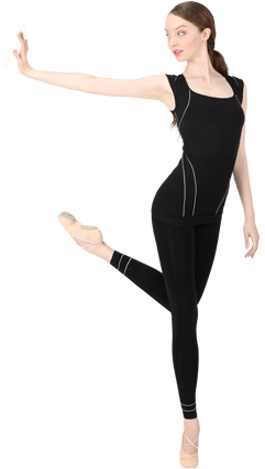 Seamless Posture Racer Back Tank Top And Professional - Dance (300x540), Png Download