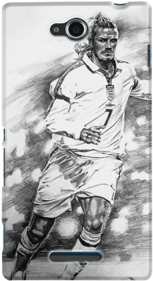 David Beckham Case For Sony Xperia C - Sketch (300x400), Png Download